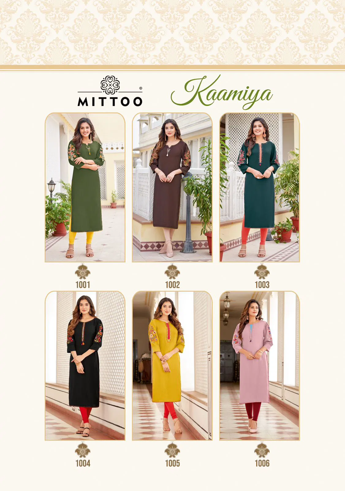 Kaamiya By Mittoo Rayon Embroidery Kurtis Wholesale Shop In Surat